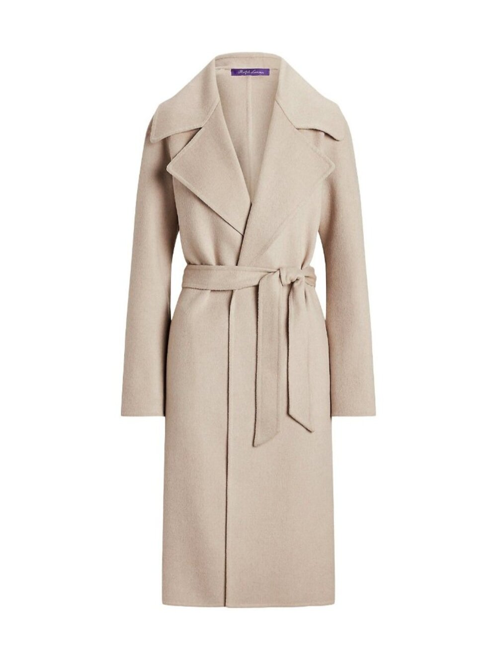 $5490 Ralph Lauren Purple Label Leonarda Women's Cashmere Wrap Coat Grey Size 6